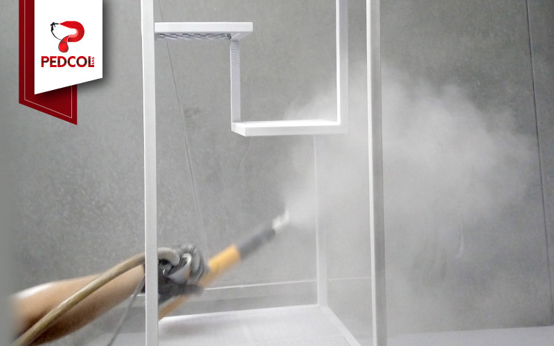 Pintura electrostática para piezas de aluminio industrial Bogotá