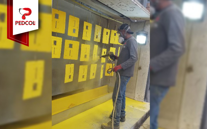 Pintura electrostática sobre perfil de aluminio Bogotá